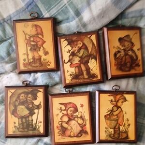Vintage Brown and Tan Wall Art Set
